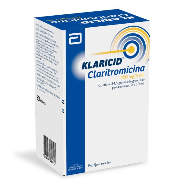 KLARICID 250MG/5ML - SUSPENSION ORAL FCO X 50 ML
