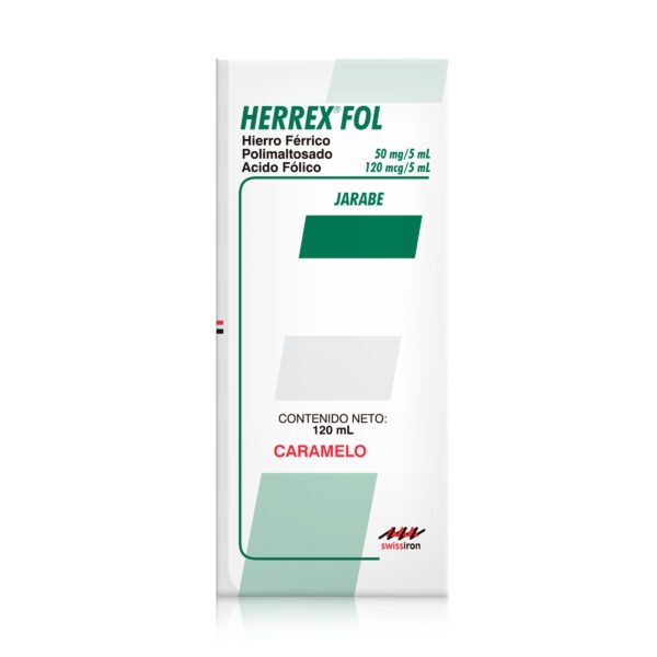 HERREX FOL CARAMELO 50MG/5ML  - JARABE FCO X 120 ML