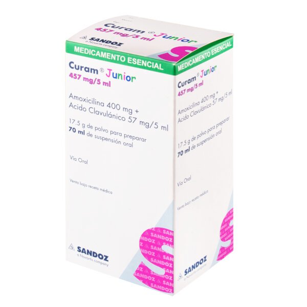 CURAM JUNIOR 457MG/5ML - POLVO RECONSTITUIR A SUSPENSION FCO X 70 ML