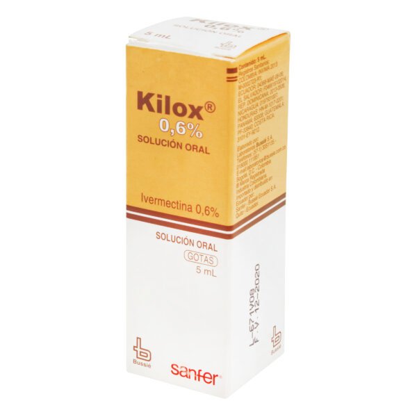 KILOX 0.6% - SOLUCION ORAL GOTAS FCO X 5 ML
