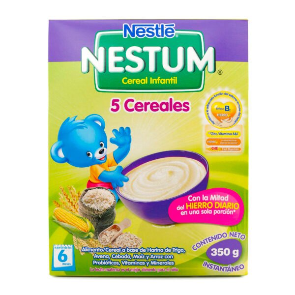 NESTUM 5 CEREALES + 7 MESES CAJA X 350 GR