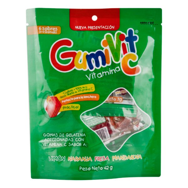 GUMIVIT C - GOMAS PAQ X 6 SOBRES