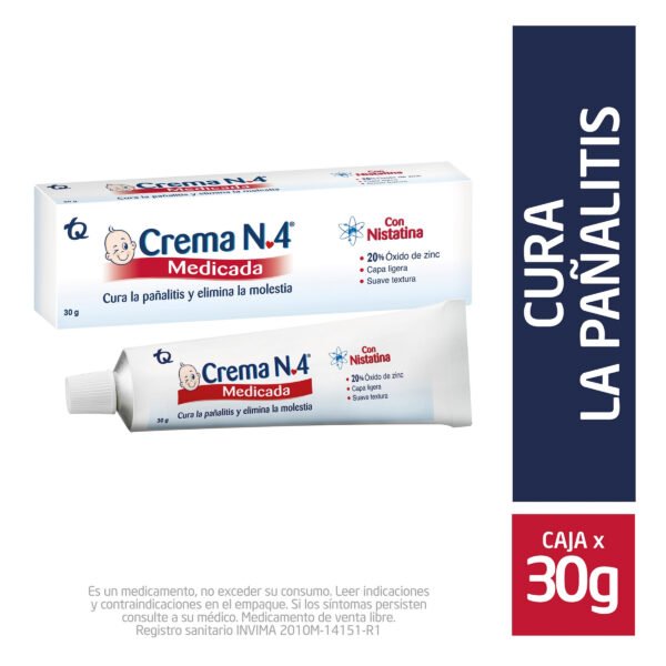 CREMA N 4 MEDICADA - CREMA TUBO X 30 GR