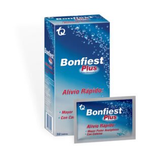 BONFIEST LUA PLUS - ACIDO ACETILSALICILICO + CAFEINA + BICARBONATO SOBRES * UNIDAD