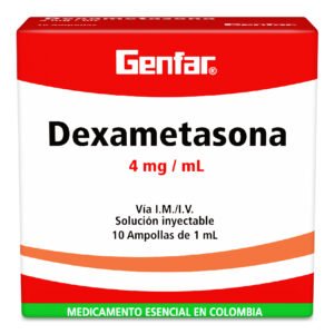 DEXAMETASONA 4 MG  SOL INYECT * AMP X 1 ML
