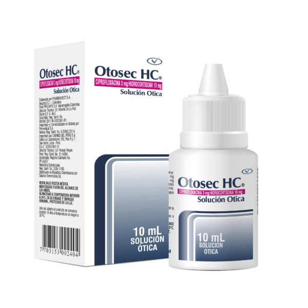 OTOSEC HC GOTAS OTICAS FCO X 10 ML