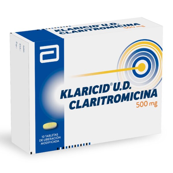 KLARICID U.D 500 MG TAB LIB PROLONGADA CAJA X 10 TAB
