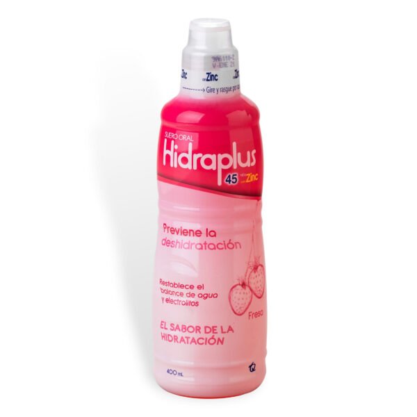 HIDRAPLUS 45 ZINC FRESA SUERO ORAL FCO X 400 ML