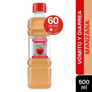 PEDIALYTE MAX 60 CON ZINC MANZANA FCO X 500ML