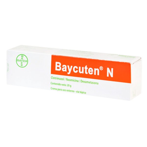 BAYCUTEN N - CLOTRIMAZOL + NEOMICINA + DEXAMETASONA TUBO X 20GR