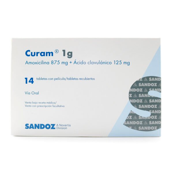CURAM 1 GR 14  SZ - AMOXICILINA + CLAVULANICO TAB X 14 TBS
