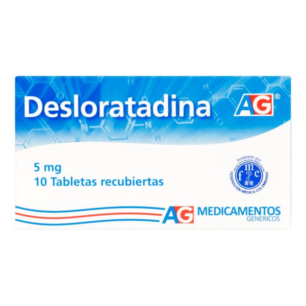 DESLORATADINA 5MG TAB CAJA X 10 UNI