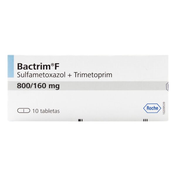 BACTRIM F 160+800 MG TBS  - SULFAMETOXAZOL + TRIMETOPRIM CAJA X 10 TBS