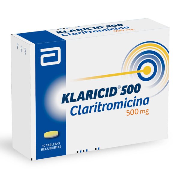KLARICID 500MG TAB CAJA X 10 UNI