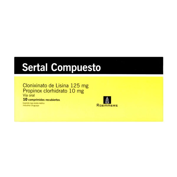 SERTAL COMPUESTO COMPRIMIDOS CAJA X 10 TAB