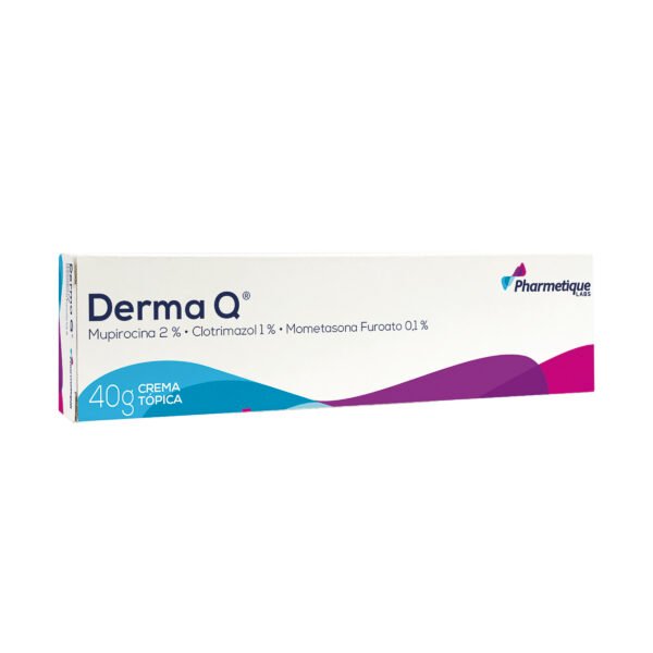 DERMA Q CREMA  - MUPIROCINA + CLOTRIMAZOL + F. MOMETASONA TUBO X 40 GR