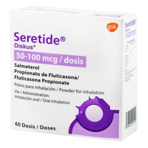SERETIDE  DISKUS 50/100 MCG  60 DOSIS UNIDAD