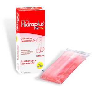 HIDRAPLUS ZINC 75 CEREZA  - SACHETS CAJA X 4
