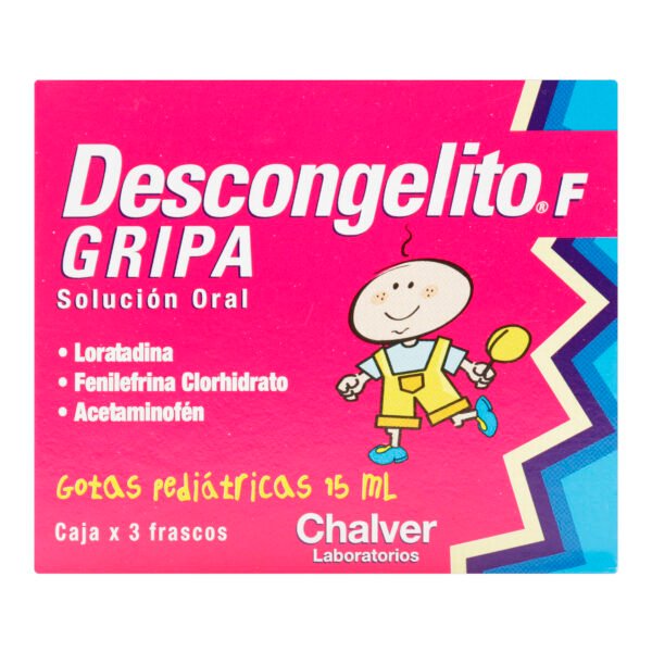 DESCONGELITO GRIPA GOTAS - LORATADINA + FENILEFRINA + ACETAMINOFEN * FCO X 15 ML