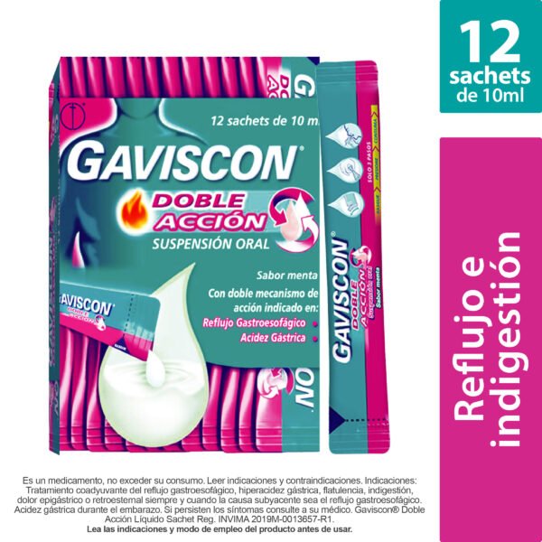 GAVISCON DOBLE ACCION SACHETS * UNIDAD