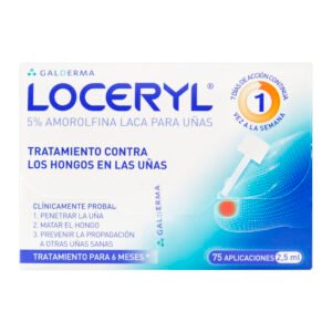 LOCERYL 5% LACA TUBO X 2.5 ML