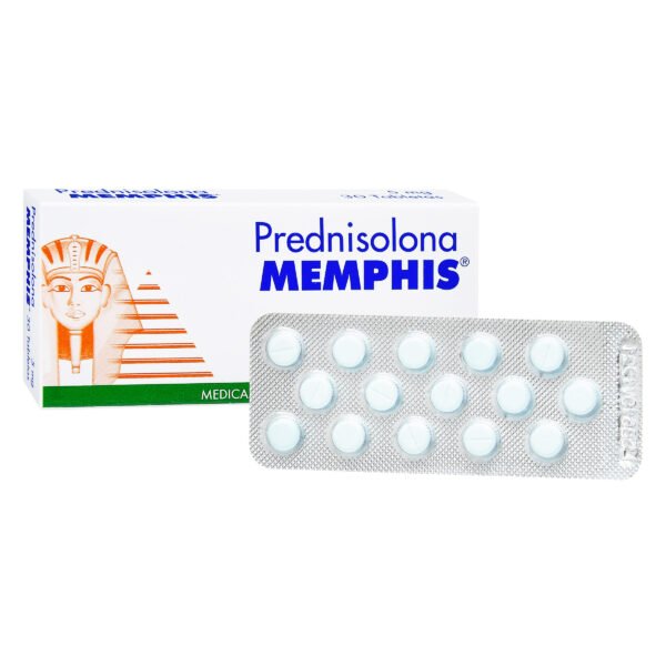 PREDNISOLONA 5 MG TABLETAS MEMPHIS CAJA X 30