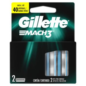 REPUESTO GILLETE MACH3 CARTUCHOS CAJA X 2UNDS