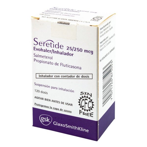 SERETIDE 25/250 - INHALADOR BUCAL FCO X120 DOSIS
