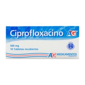 CIPROFLOXACINO 500 MG TABLETAS CAJA X 10