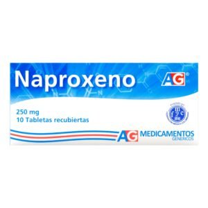 NAPROXENO 250 MG TABLETAS CJ X 10 UND