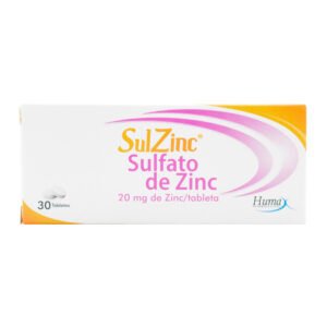 SULZINC TAB 20MG CAJA X 30UNDS