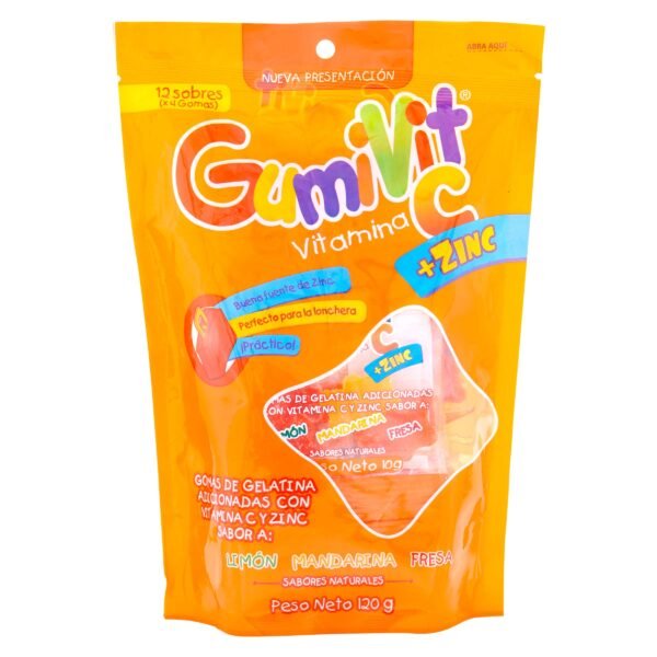 GUMIVIT C +ZINC 120 GR BOLSA PAQ X 12UNDS