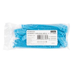 GORRO ORUGA AZUL PAQ X 12 UNI