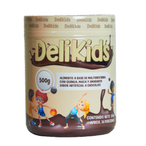 DELIKIDS CHOCOLATE - MACA + QUINUA + AMARANTO + SOYA FCO X 500 GR