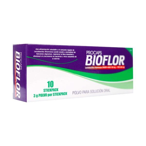 BIOFLOR STICKPACK LACTOBACILLUS RHAMOSUS+FOS - PROBIOTICOS CAJA X 10 UNDS