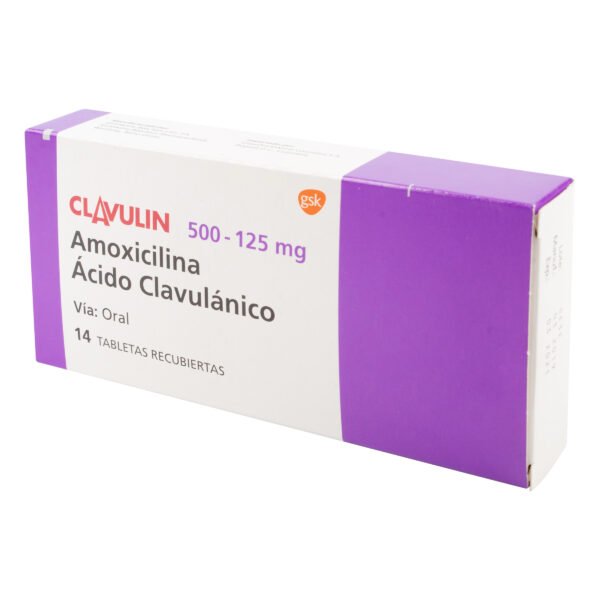 CLAVULIN 500MG  - AMOXICILINA + CLAVULANICO CAJA X 14 TBS