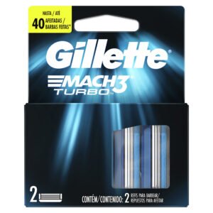 REPUESTO GILLETTE MACH3 TURBO 2 UNID