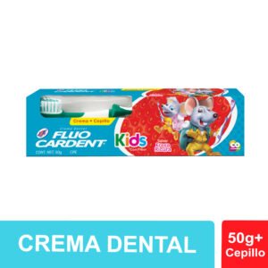 FLUO CARDENT KIDS + CEPILLO CAJA X 50GR
