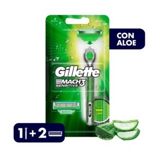 MAQUINA +REPUESTO GILLETTE MACHE 3  ACQUA SENSITIVE OFERTA