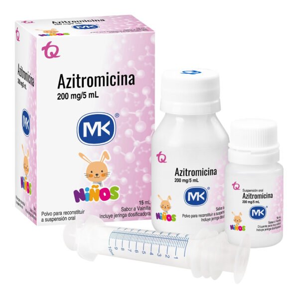AZITROMICINA 200MG/5ML POLVO MK FCO X 15ML