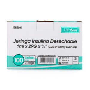 JERINGA ALFA INSULINA 1 CC UNIDAD
