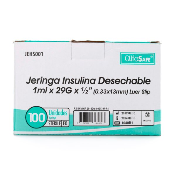 JERINGA ALFA INSULINA 1 CC UNIDAD