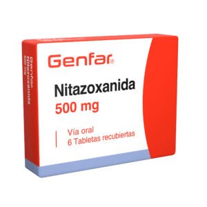 NITAZOXANIDA 500 MG CAJA X 6 UNID