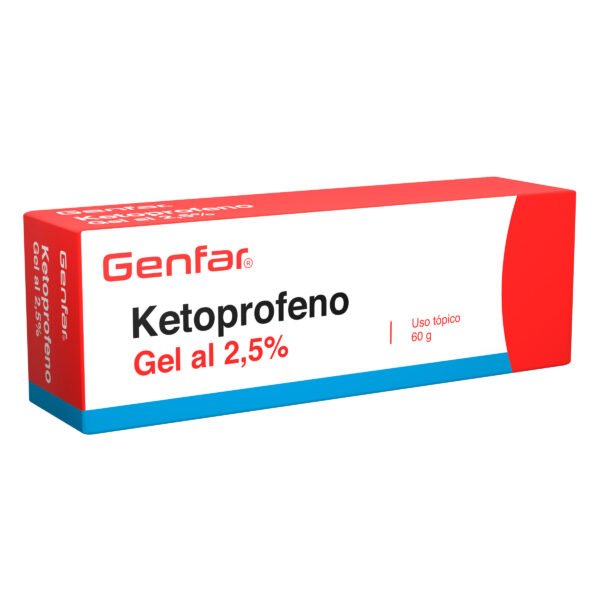 KETOPROFENO GEL 2.5% TUB. X 60G