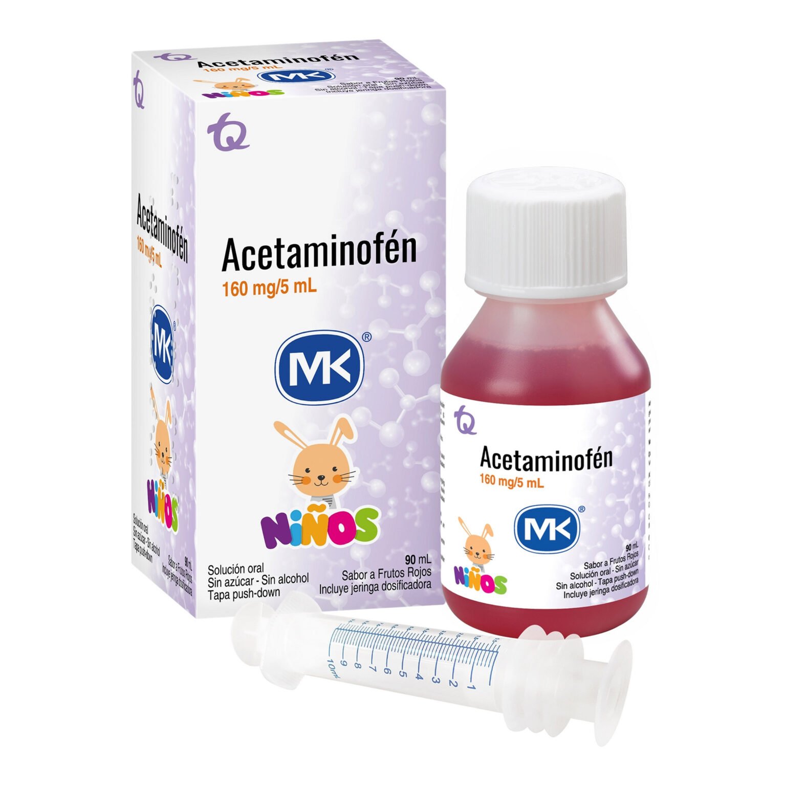 ACETAMINOFEN 160MG/5ML JBE FCO X 90 ML – Farmajunior