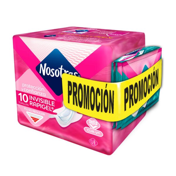 TOALLA NOSOTRAS INVIS. RAPIGEL 10 UND+5 PROT LARGO OFERTA