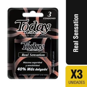 PRESERVATIVO TODAY REAL SENSATION PAQ X 3 UND