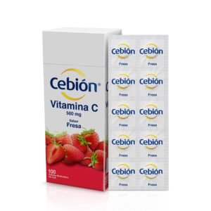 CEBION MASTICABLE FRESA  - ACIDO ASCORBICO    * BLIS X 10 TBS