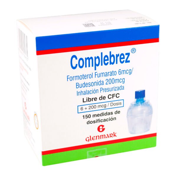 COMPLEBREZ 6MCG/200MCG - FORMOTEROL + BUDESONIDA FCO X 150 DOSIS