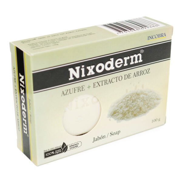 JABON NIXODERM AZUFRE EXTRAC.ARROZ BARRA X 100 GR